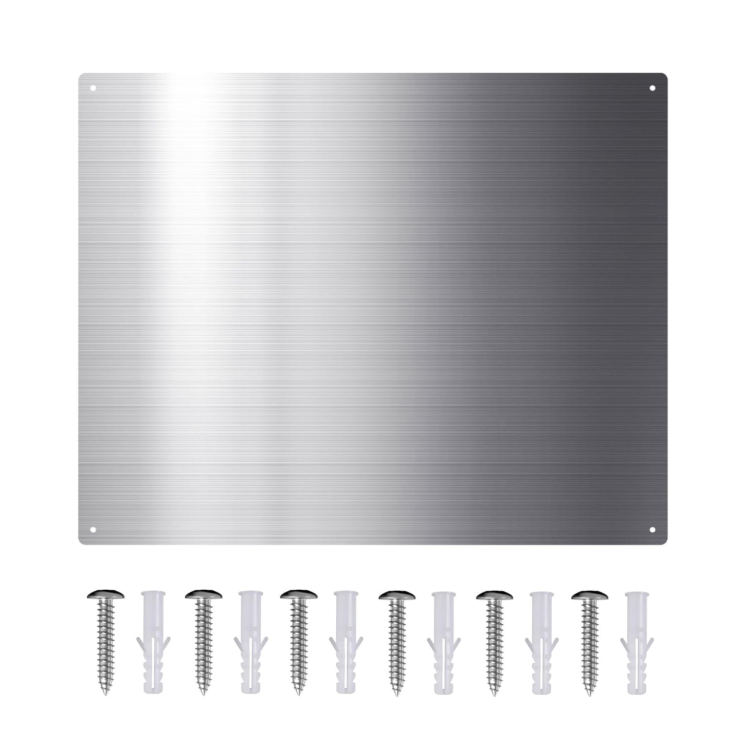 Kitchen Wall Shield – 24x30 Inch Stainless Steel Stove Backsplash for Easy Setup, Stove Backsplash Protector for Wall, Pre-Drilled Holes, Easy Clean