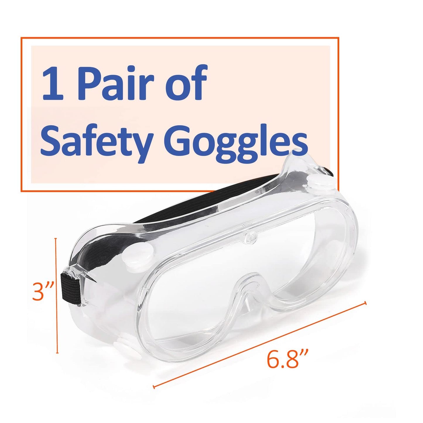 UNCO- Safety Goggles Over Glasses, Protective Goggles, Anti Fog, Work, Safety Glasses Over