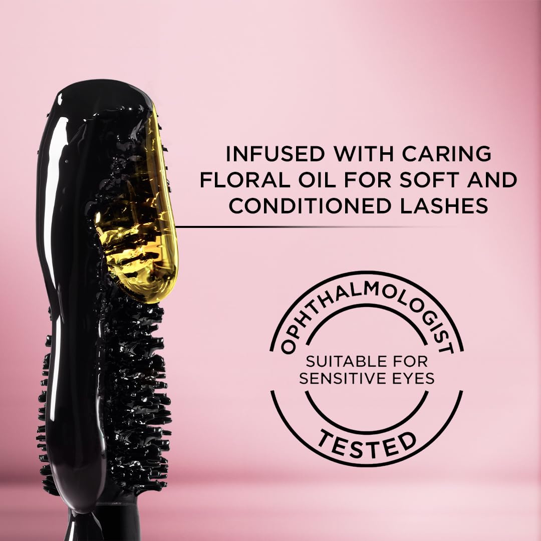 L'Oreal Paris Voluminous Lash Paradise Washable Mascara, Volumizing, Lengthening and Thickening Eye Makeup For Fuller-Looking Lashes, Blackest Black, 0.28 Fl Oz (Pack of 2) (Packaging May Vary)