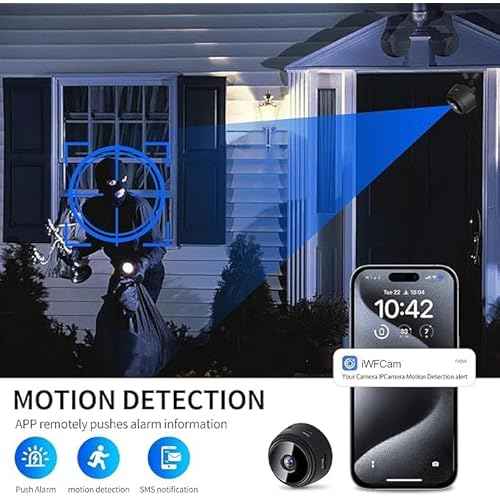 Hidden Camera-WiFi Wireless Cam-Nanny Camera-Spy Cameras-1080P HD Night Vision-Pet/Baby - HD Surveillance Cam - Surveillance Cameras with Motion Detection and Night Vision