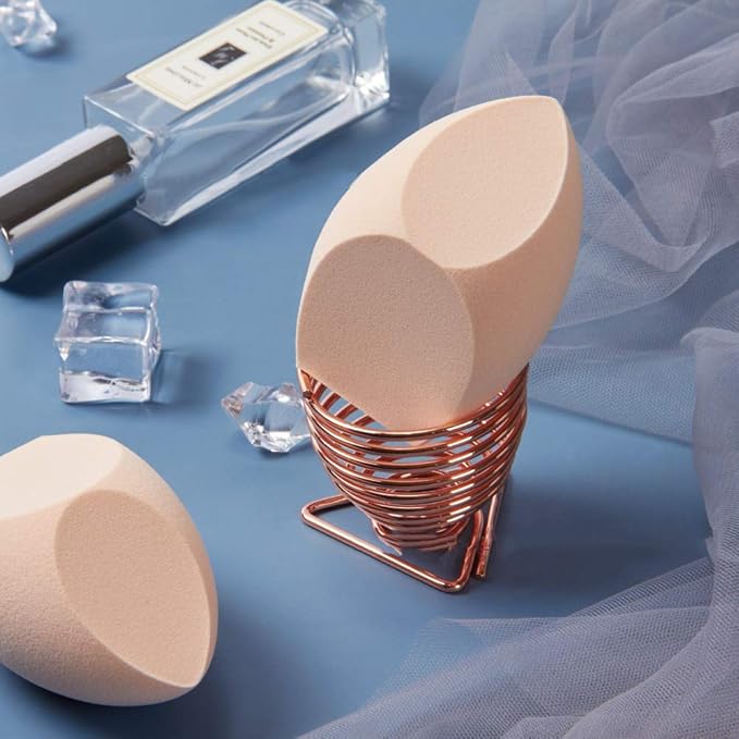 Makeup Sponge Blender & Holder, SOFT Beauty Makeup Blender Puff Foundation Face Sponges Set, Applicator Beauty Blending Blenders with 1 Sponge Holder, Concealer Sponge for Liquid Powder Sunscreen
