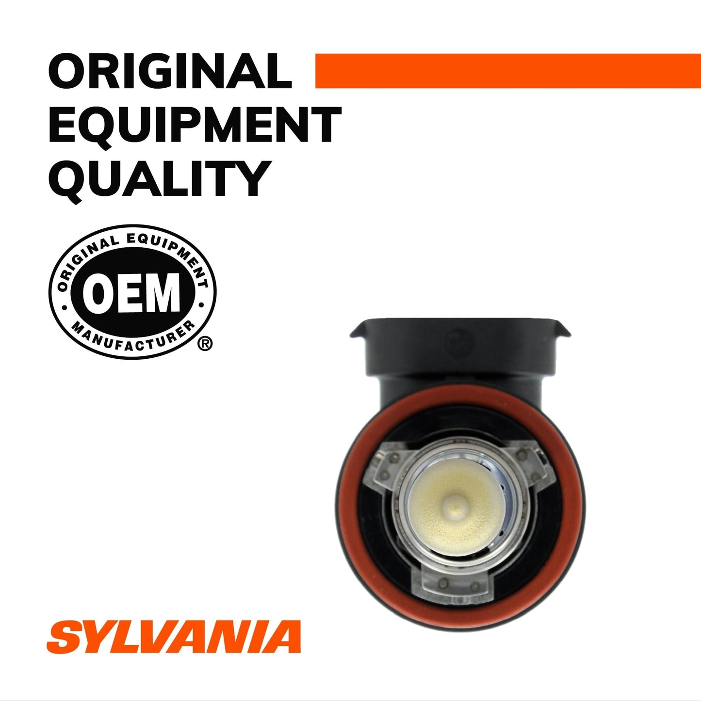 SYLVANIA - H11 SilverStar Ultra - High Performance Halogen Headlight Bulb, High Beam, Low Beam and Fog Replacement Bulb, Brightest Downroad with Whiter Light, Tri-Band Technology (Contains 2 Bulbs)