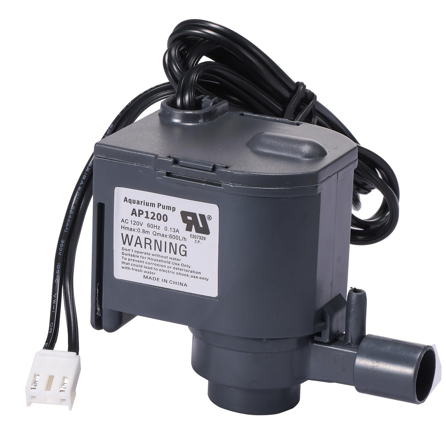 AP1200 AC120V Commercial large flowing ice machine water pump Small circulation submersible pump Fit for HZB-30F,HZB-38F,HZB-32,HZB-45,HZB-65,HZB-90,HZB-120,HZB-160 Ice Maker 60Hz 0.13A Hmax:0.8m