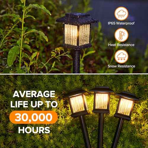 KOOPER 10 Pack Solar Pathway Lights Outdoor, Unique Solar Garden Lights Outdoor Waterproof, Bright Walkway Llights UP to 10 Hours of Lighting Decorative for Landscape Path Driveway Lawn Patio Yard