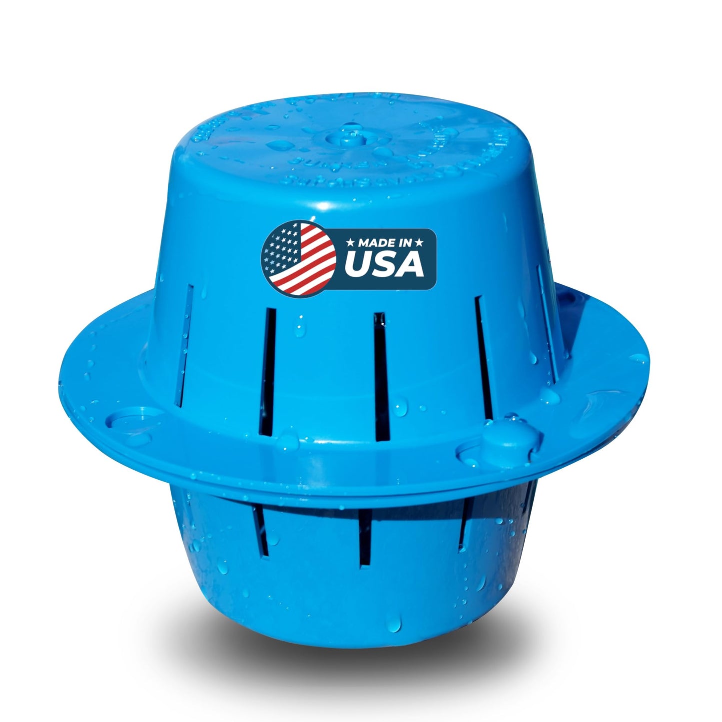 Sunken Treasure - The Original Sinking and Floating Chlorine Dispenser for Pool, Uses Less Chlorine than a Floater, It Sinks - Cleans Water - Floats Back Up, Replaces Pool Chlorine Floater, Light Blue