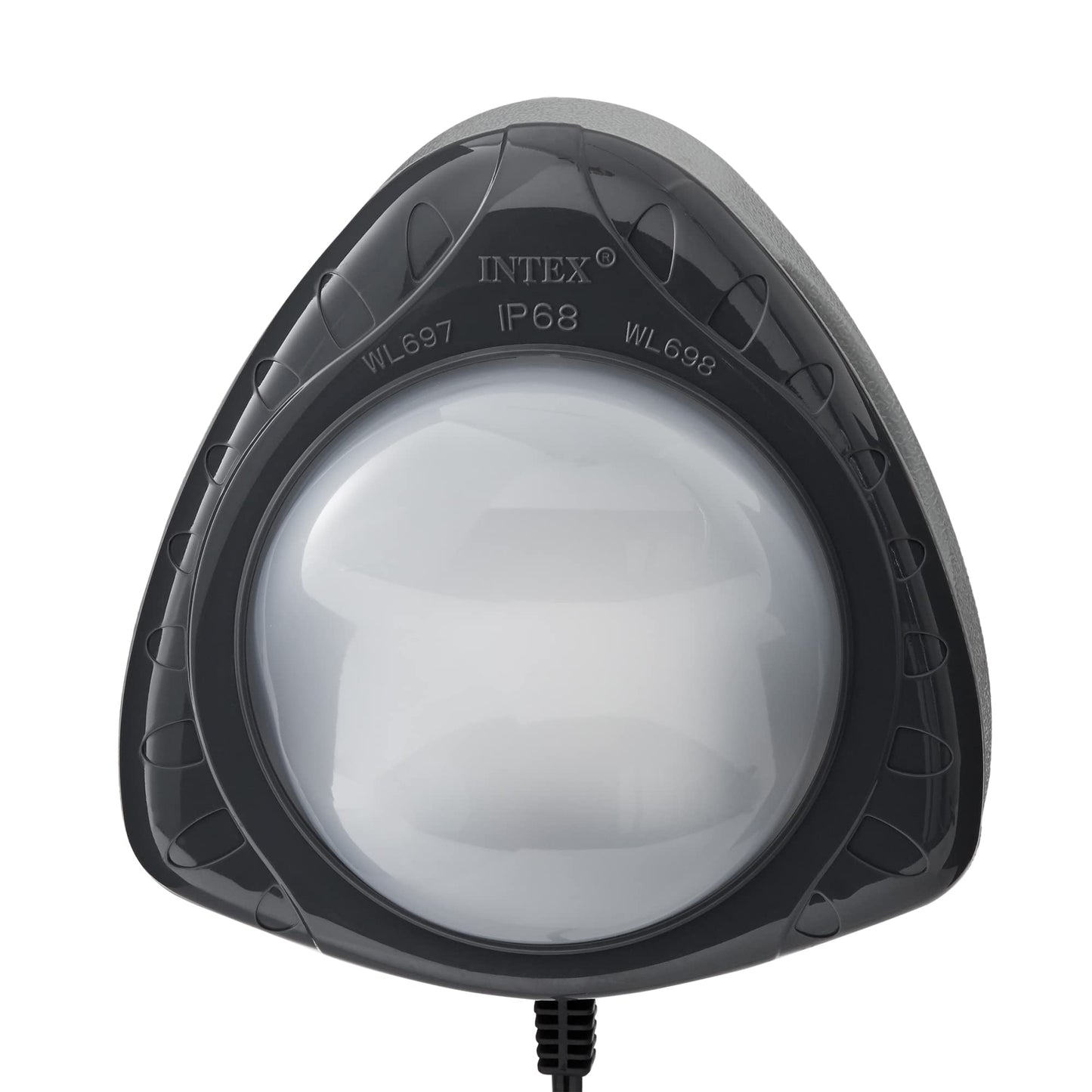 Intex Underwater LED Magnetic Above Ground Wall Pool Light with Magnetic Transmitter and 4 Different Color Options, Multicolor/White