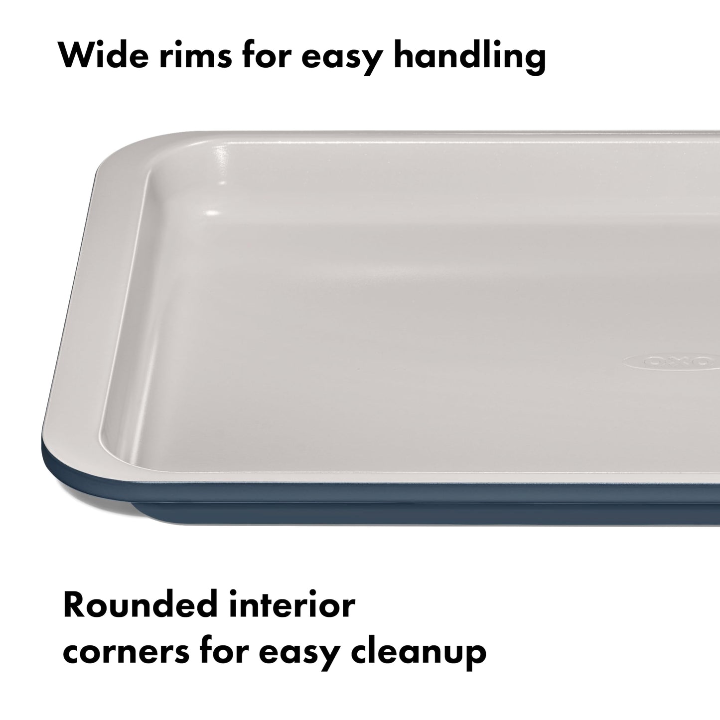 OXO Good Grips Non-Stick Pro Ceramic Coated Metal Bakeware Quarter Sheet Pan – Storm Blue
