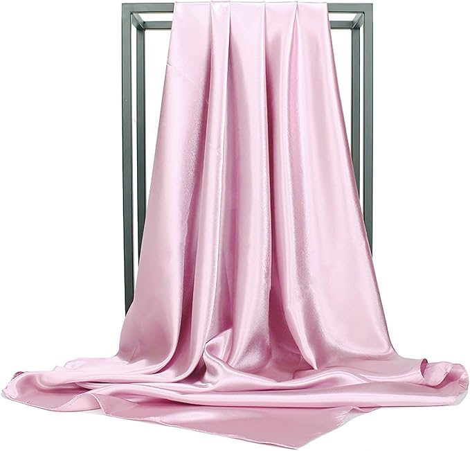vimate 35" Square Silk Like Head Scarf - Women's Fashion Satin Scarf Bandana for Hair Wrapping at Night.