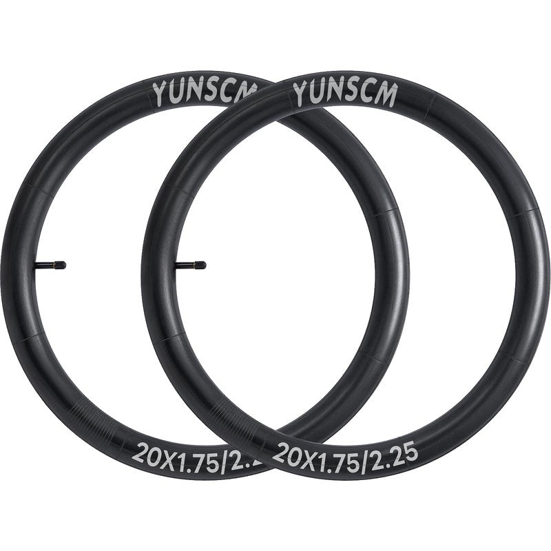 2-PCS 20" Heavy Duty Bike Tubes 20x1.75/1.95/2.10/2.125/2.25 Premium Butyl 20" Bicycle Inner Tubes Compatible with 20 x 1.75-2.25 Kids, Road, BMX, City, Mountain Bike Tire Tubes Schrader Valve