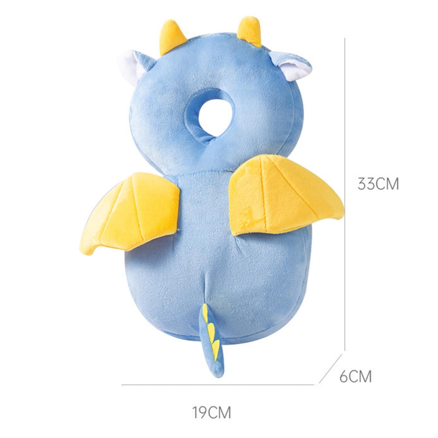 Baby Walker Head Protector Toddler Adjustable Baby Head Protection Backpack Wear Safety Pad (Flying Dragon)