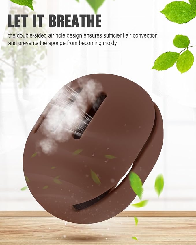 FERYES Makeup Sponge Holder with Makeup SpongeÃ¢ÂÂ Eco-Friendly Silicone Beauty Make Up Blender Case and Dry & Wet Use Foundation Sponge for Travel