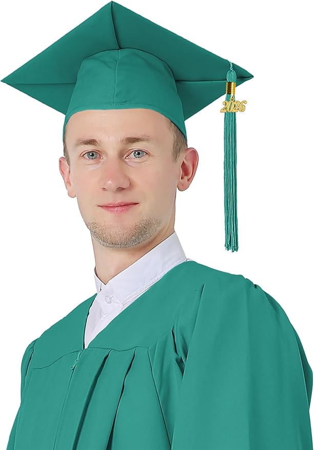 GraduatePro Matte Graduation Cap with 2026 Tassel for Adults High School and Bachelor Master 12 Colors