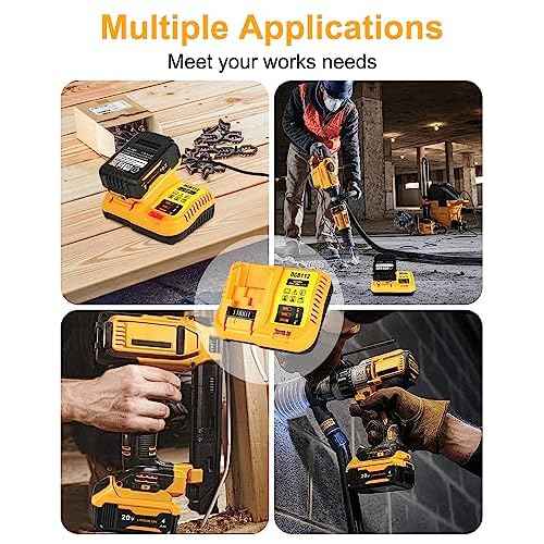 2Pack 3.0Ah Replacement for Dewalt 20V Battery with DCB112 Charger