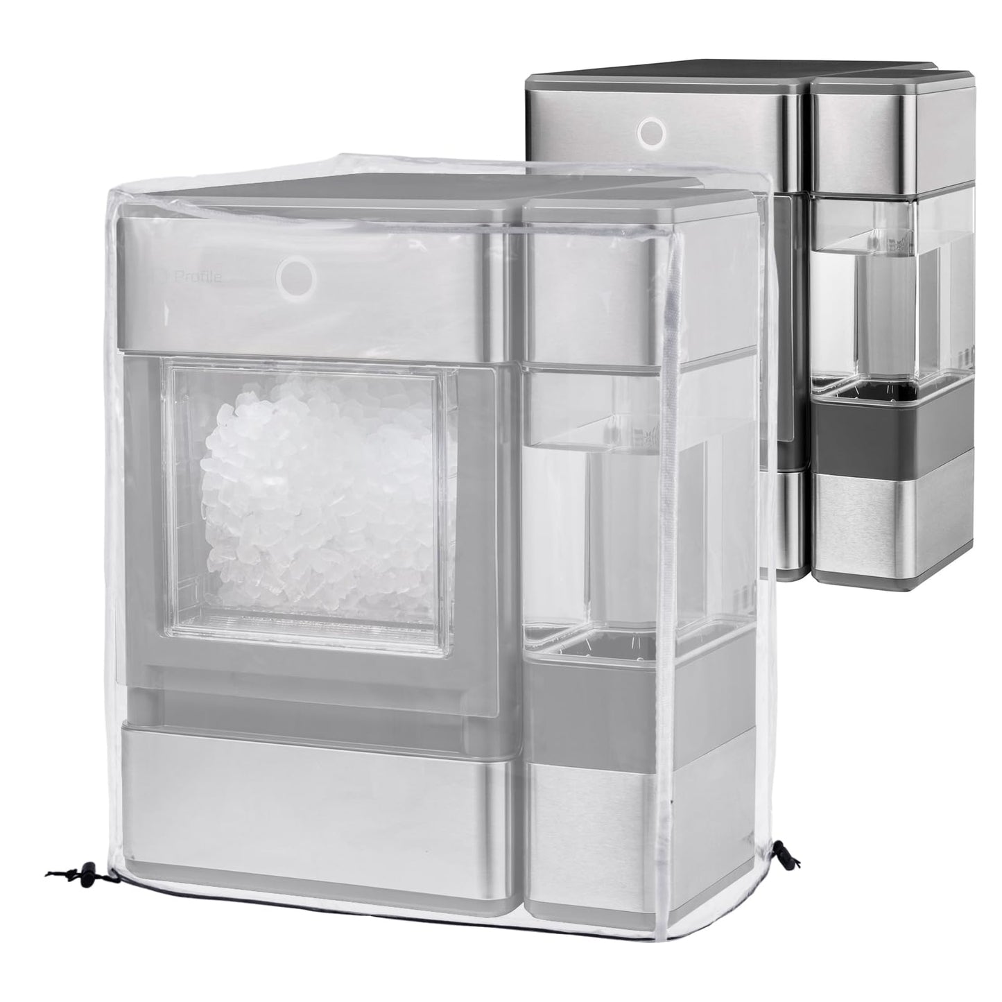 Ice Maker Cover,PVC Ice Machine Dustproof Cover,Waterproof Shield for Countertop Appliances in Home Garage and Office,Protective Cover for Portable Ice Makers/Ice Cube Maker