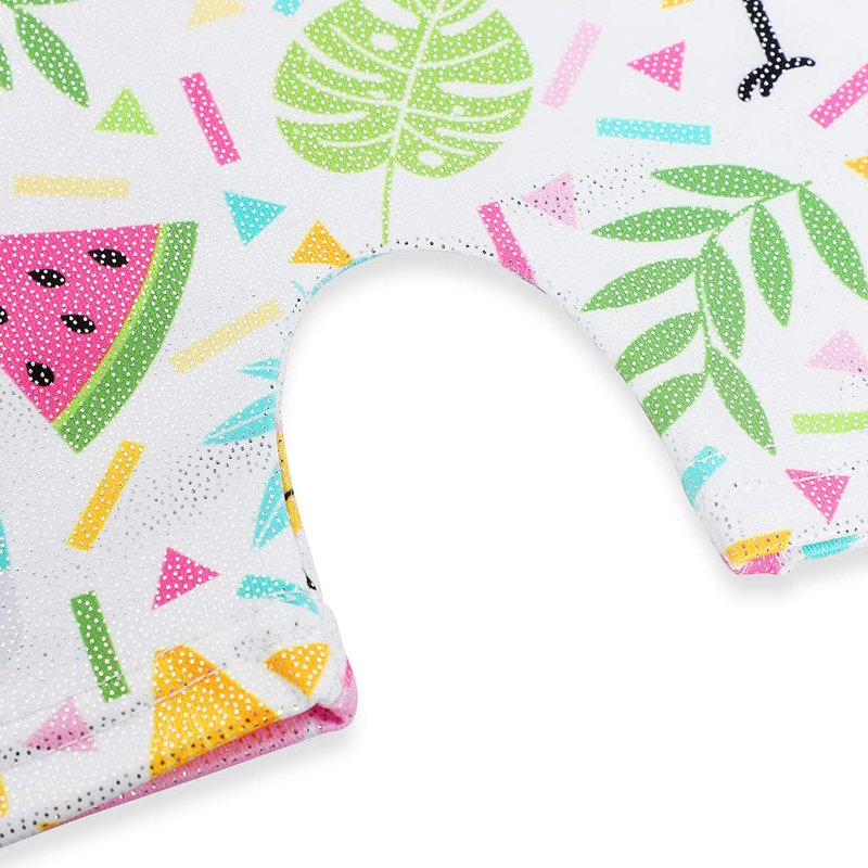 HOZIY Girls Gymnastics Leotards Size 6-7 Year Old Flamingo Fruits Floral Flower Patterns Dance Shorts Bike Biketard Gymnastic Ropa De Gimnasia Leotard Sparkly Outfits
