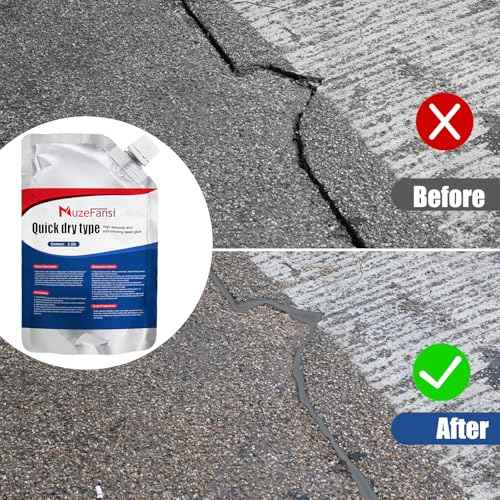 Concrete Crack Filler, Concrete Crack Repair Sealant, Weather-Resistant Crack Caulking Glue, Fast-Drying Crack Repair Adhesive for Slabs, Sidewalk, Foundation & Garage ? Indoor Outdoor Use (5 Pack)