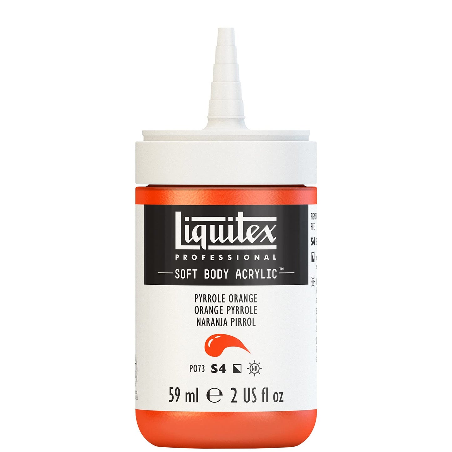 Liquitex Professional Soft Body Acrylic Paint, 59ml (2-oz) Bottle, Pyrrole Orange