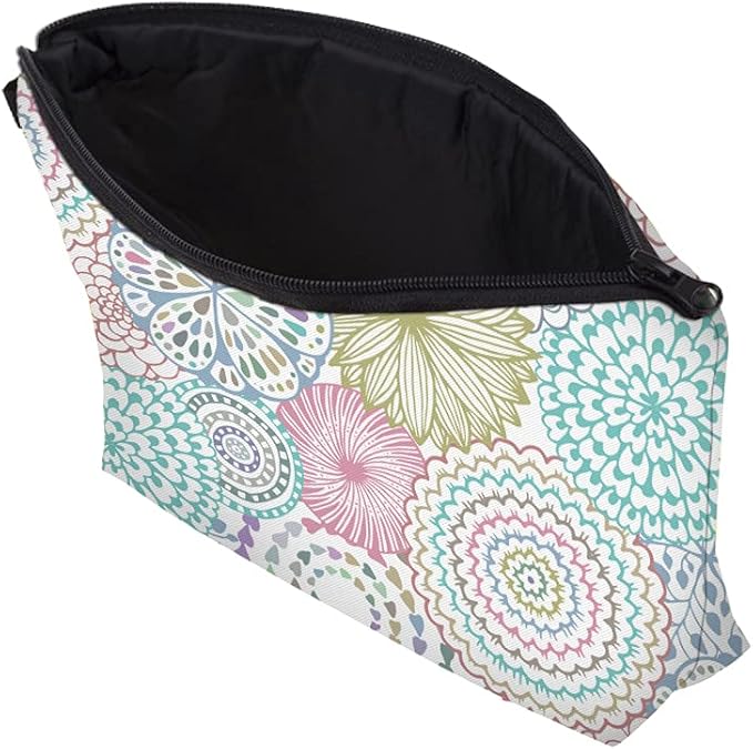 Deanfun Cosmetic Bag for Women Waterproof Cute Fashion Purse Makeup Bags Roomy Travel Toiletry Bag Accessories Organizer Gifts(51561)