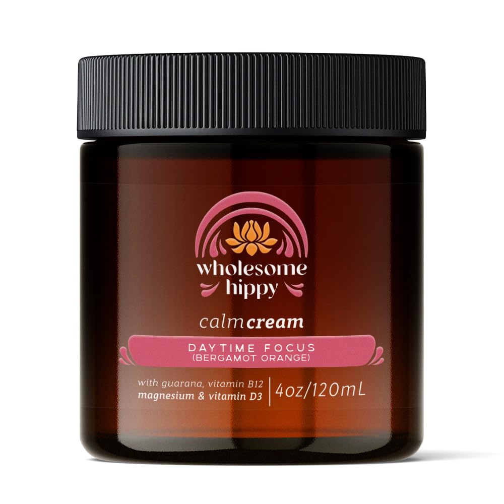 Daytime Focus Calm Cream â Energizing Body Butter with Magnesium, Vitamin B12, Guarana & Bergamot Orange â Moisturizing Wellness Cream for Daily Clarity â 4oz