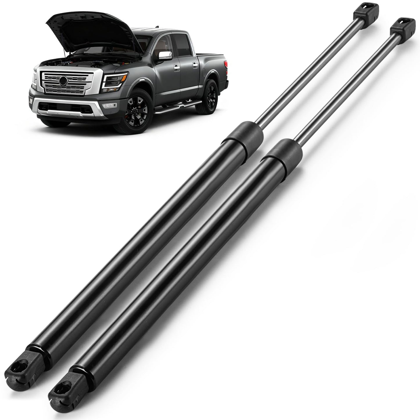 ARANA Hood Struts for Nissan Titan 2017-2022, Front Bonnet Shock Lift Supports Spring Fit for Nissan Titan PRO-4X/Platinum/S Crew/S Extended/S Standard/SL/SV 2017-2022, 2 Pcs
