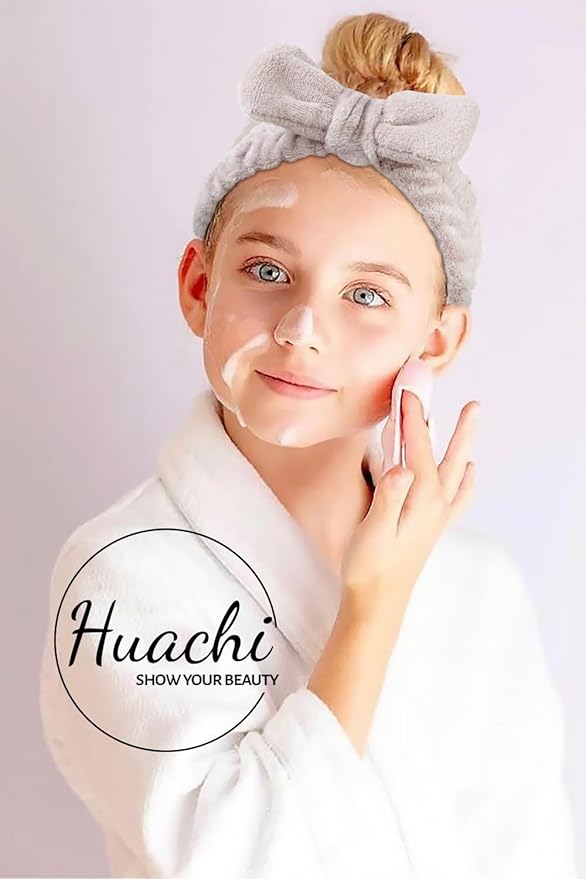 Huachi Skincare Headbands for Women Makeup Spa Headbands for Women Washing Face, Face Wash Head Band Christmas Gifts for Teen Girls