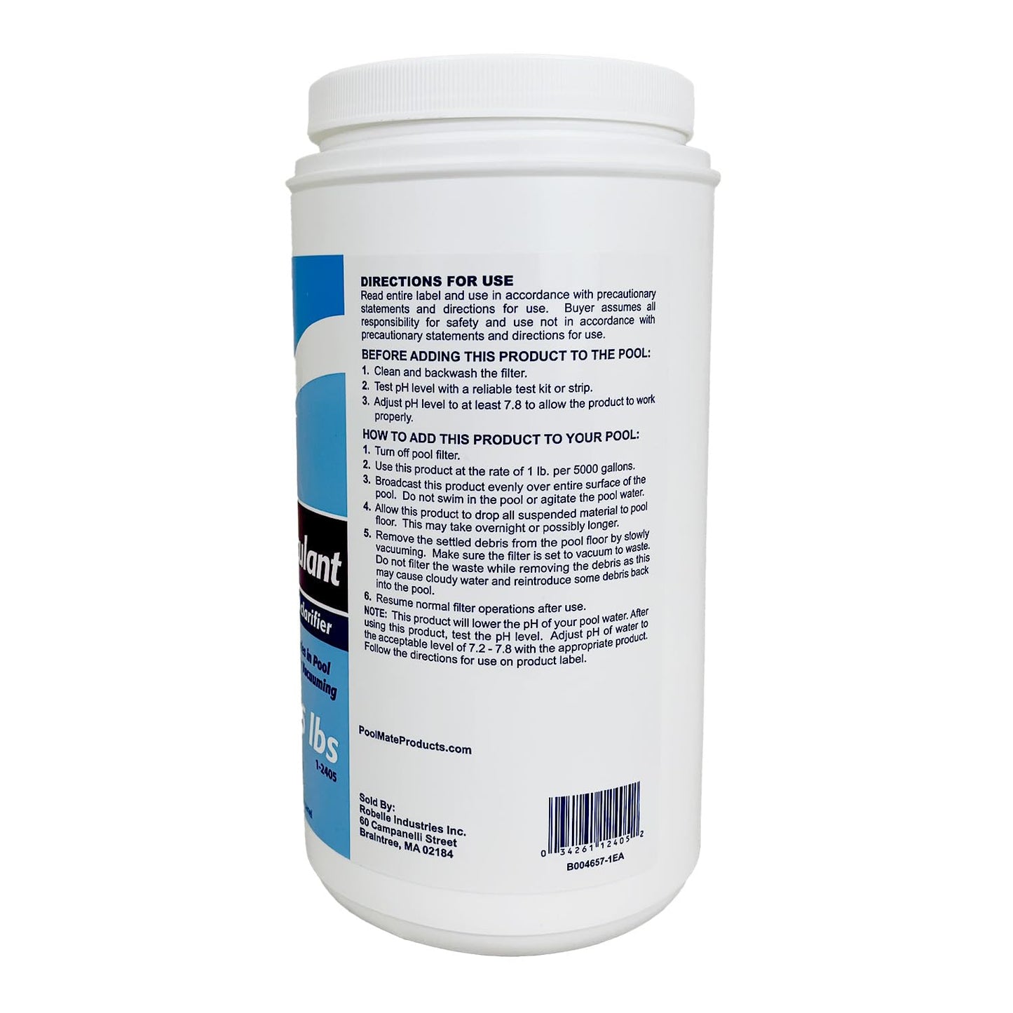 Pool Mate 5-Pounds 2-Pack Premium Granular Flocculant, Pool Clarifier, Made in USA