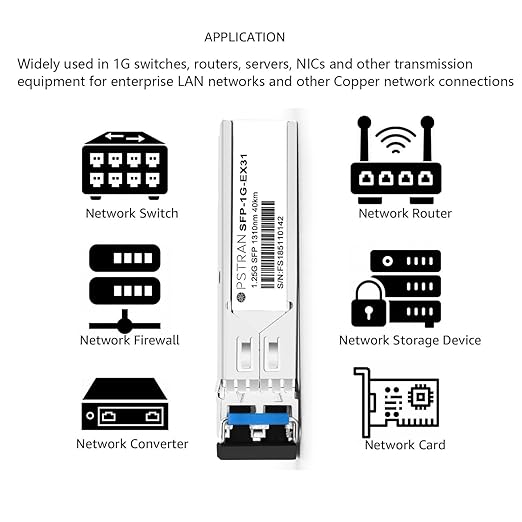 OPSTRAN 1000BASE-EX SFP Optical Transceiver Module Compatible with Palo Alto Networks PAN-SFP-EX 1310nm 40km DDM Duplex LC SMF