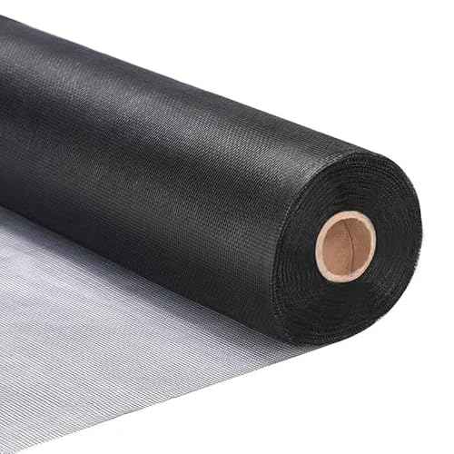 Fiberglass Window Screen Roll 48¡± x 100¡¯ Easy to Use Black Replacement Window Screens for House Windows or Door