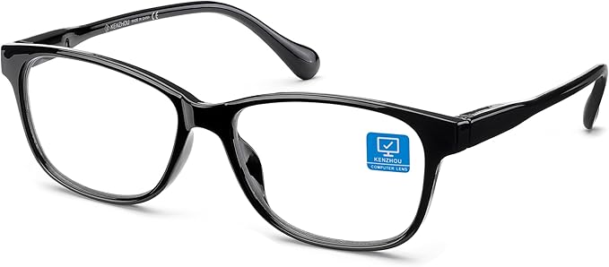 K KENZHOU Blue Light Glasses for Woman Men Bluelight Blocking Glasses for Computer Gaming Phones,Anti Eye Strain & UV Glare
