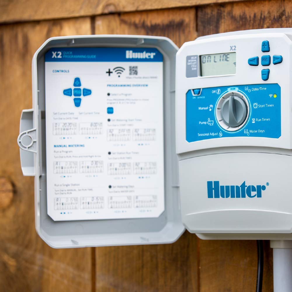 Hunter Industries Hydrawise X2 6-Station Outdoor Irrigation Controller, white