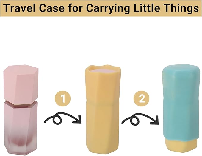 Silicone Bottle Covers Travel Essentials for Women Men, Beach Vacation Essentials, Travel Size Toiletries Accessories, Cruise Ship Essentials 2026, Must Haves, Leak Proofing
