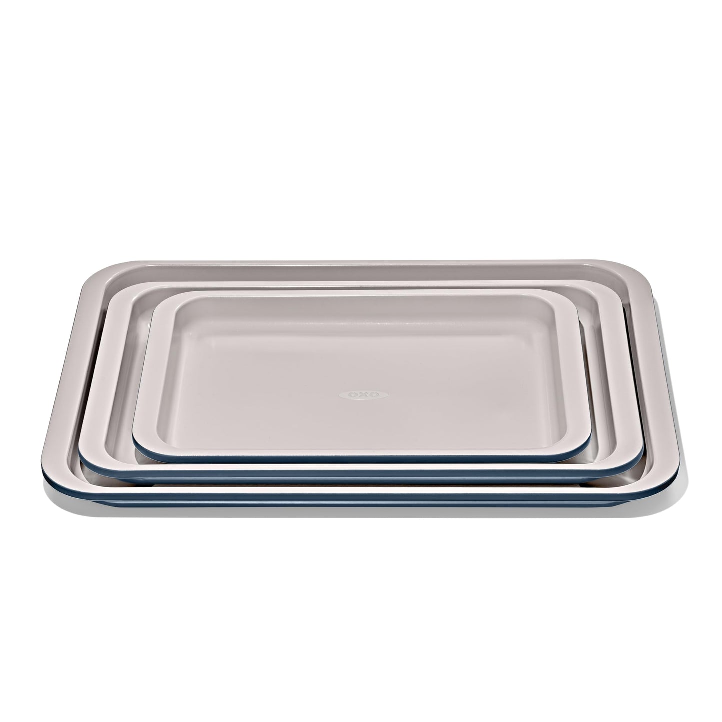 OXO Good Grips Non-Stick Pro Ceramic Coated Metal Bakeware 3-Piece Sheet Pan Set – Storm Blue
