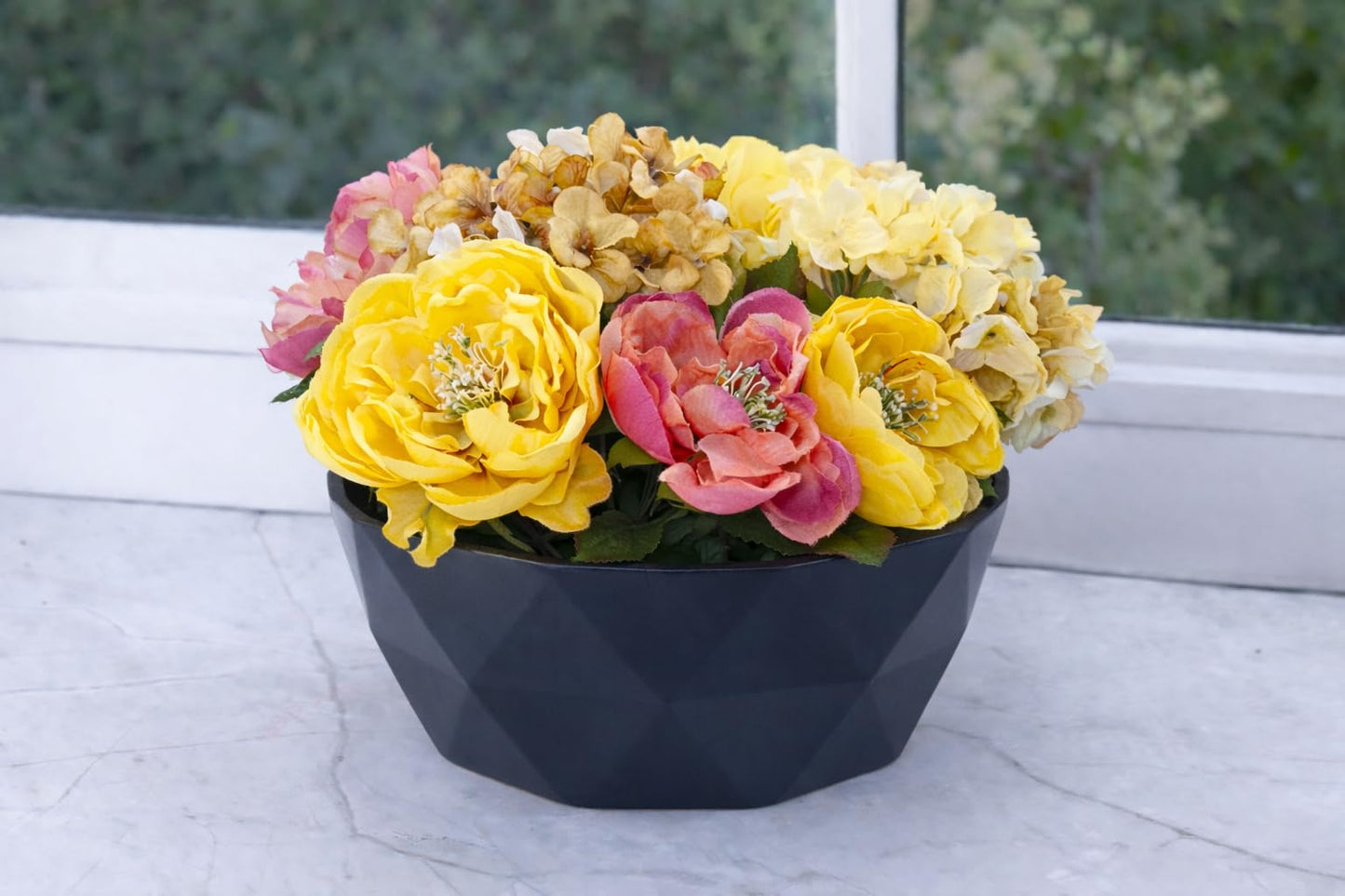 FLOFARE Floral Foam Round Blocks for Flower Arrangements, Green Florist Flower Foam for Fresh & Artificial Flowers, Wedding & Party Décor (Large 9.8)