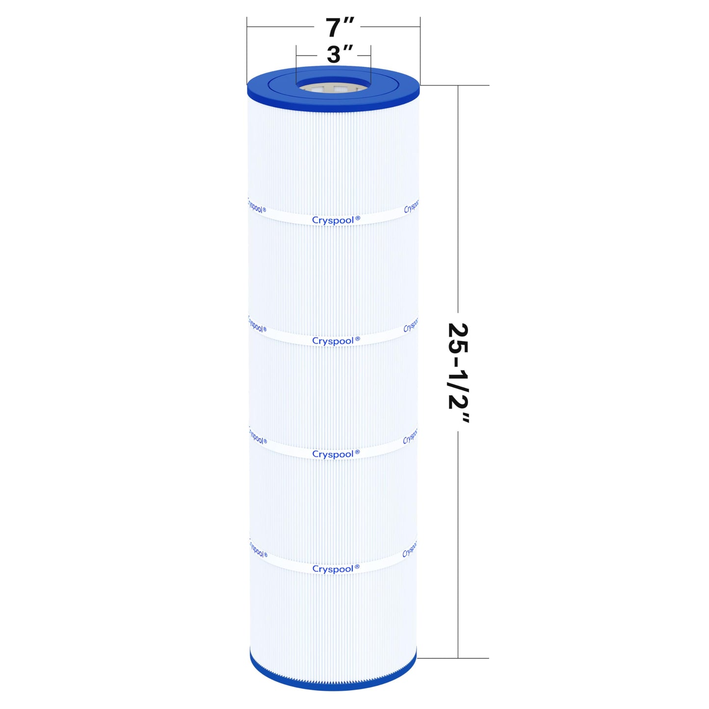 Cryspool® 07072 Filter Compatible with CX880XRE, SwimClear C4030, C4025, C4020, PA106-PAK4, C-7488, FC-1226, 4×106 Sq. Ft Pool Filter Cartridge, 4 Pack