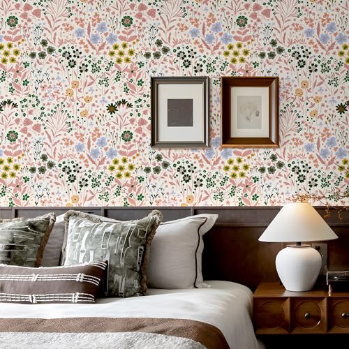 Peel and Stick Wallpaper for Home Decoration Kitchen Vernal Garden Wallpaper Removable Vinyl Self Adhesive Shelf Paper & Drawer Liner Roll House, Workshop & Office 17.3" x 118" SM-576-3