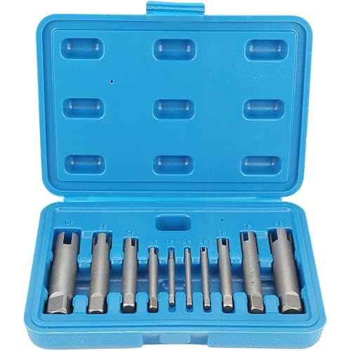 20 Pcs Tap Extractor Set 3/4 Flute Broken Head Screw Remover Stripped Tap Extractor Set Steel 3 Types