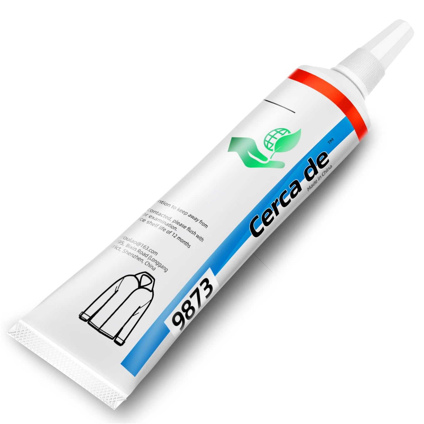 Cerca de Fabric Glue，Mighty mend Liquid Stitch Fabric Adhesive，Permanent，Clear，Strong, Waterproof for Repair and Patches, Clothes, Clothing Bonding 2oz。