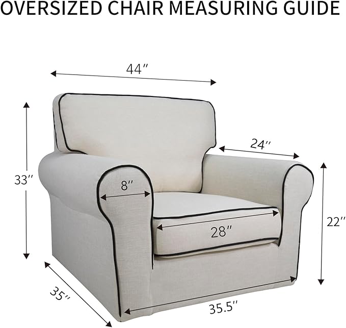 PureFit Super Stretch Sofa Slipcover – Spandex Non Slip Soft Couch Sofa Cover, Washable Furniture Protector with Non Skid Foam and Elastic Bottom for Kids, Pets (Oversized, Camel)
