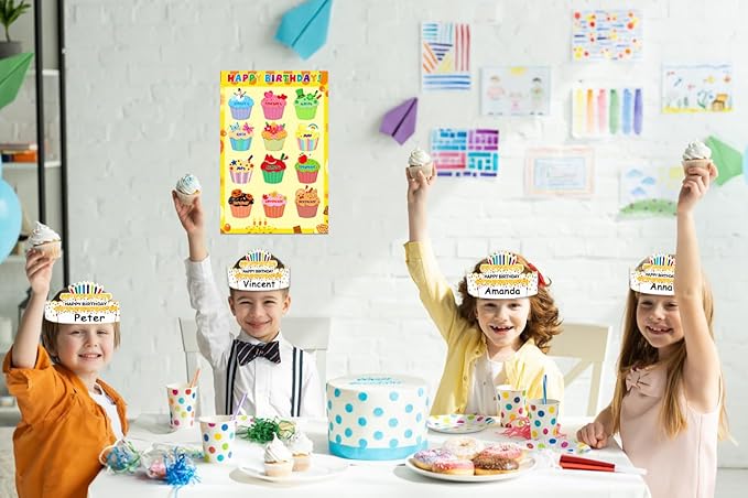 WaaHome Paper Crown Hats