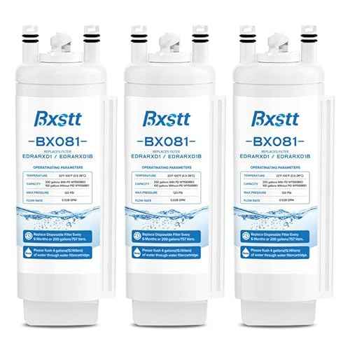 EDRARXD1 Water Filter Replacement, Compatible with Whirlpool EDRARXD1, Everydrop Filter A, EDRARXD1B 3 Pack