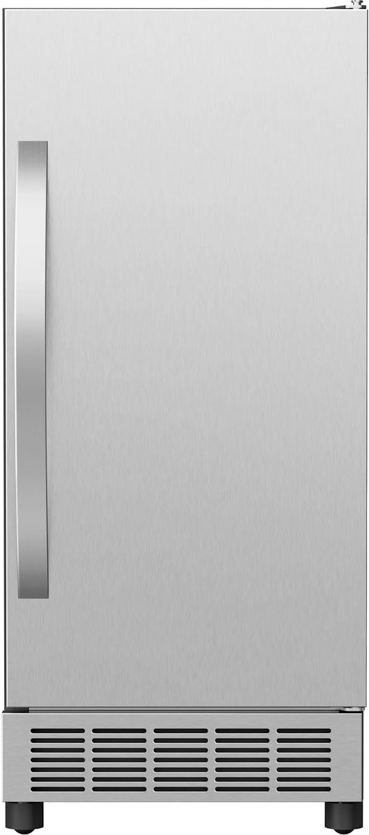 EdgeStar IB450SSP 50 lb. 15 Inch Wide Undercounter Clear Ice Maker with Drain Pump