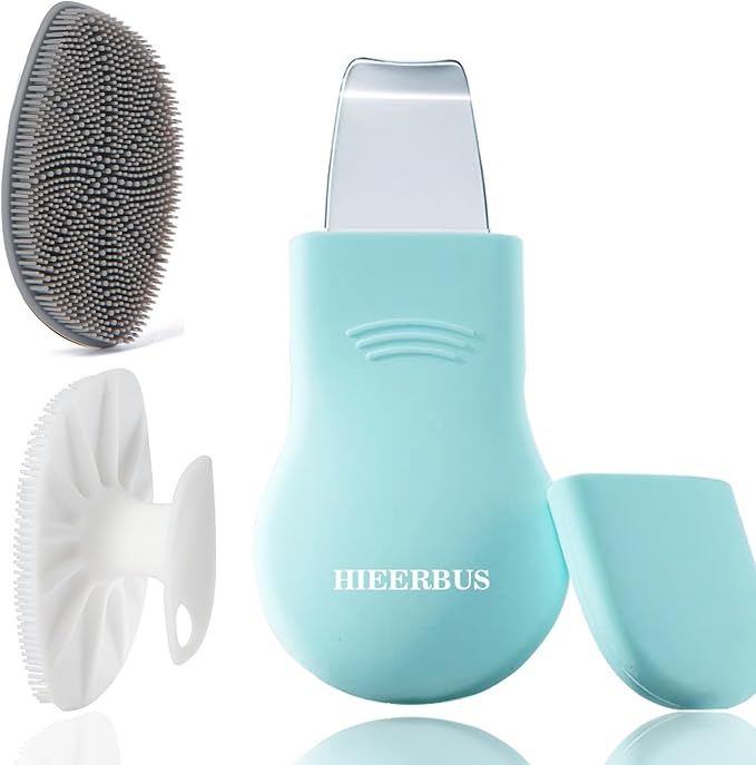 Silicone Face Scrubber, Facial Cleansing Brush Silicone Face Wash Brush,Gentle Exfoliator Pad & Massager, for Men Women Cleansing and Exfoliating (Blue)