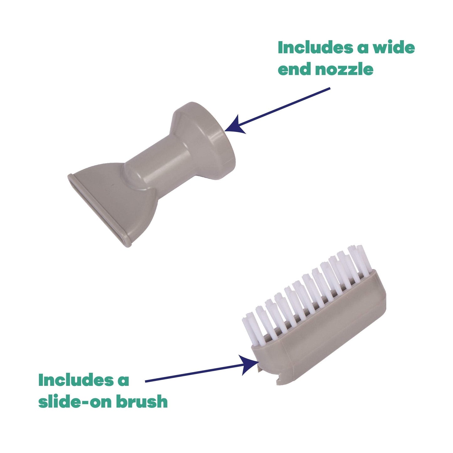 GAME Manual Handheld Pool Vacuum - New and Improved Pump Action Pool Cleaner for Above Ground & In-Ground Pools, Includes Nozzle & Brush Attachments