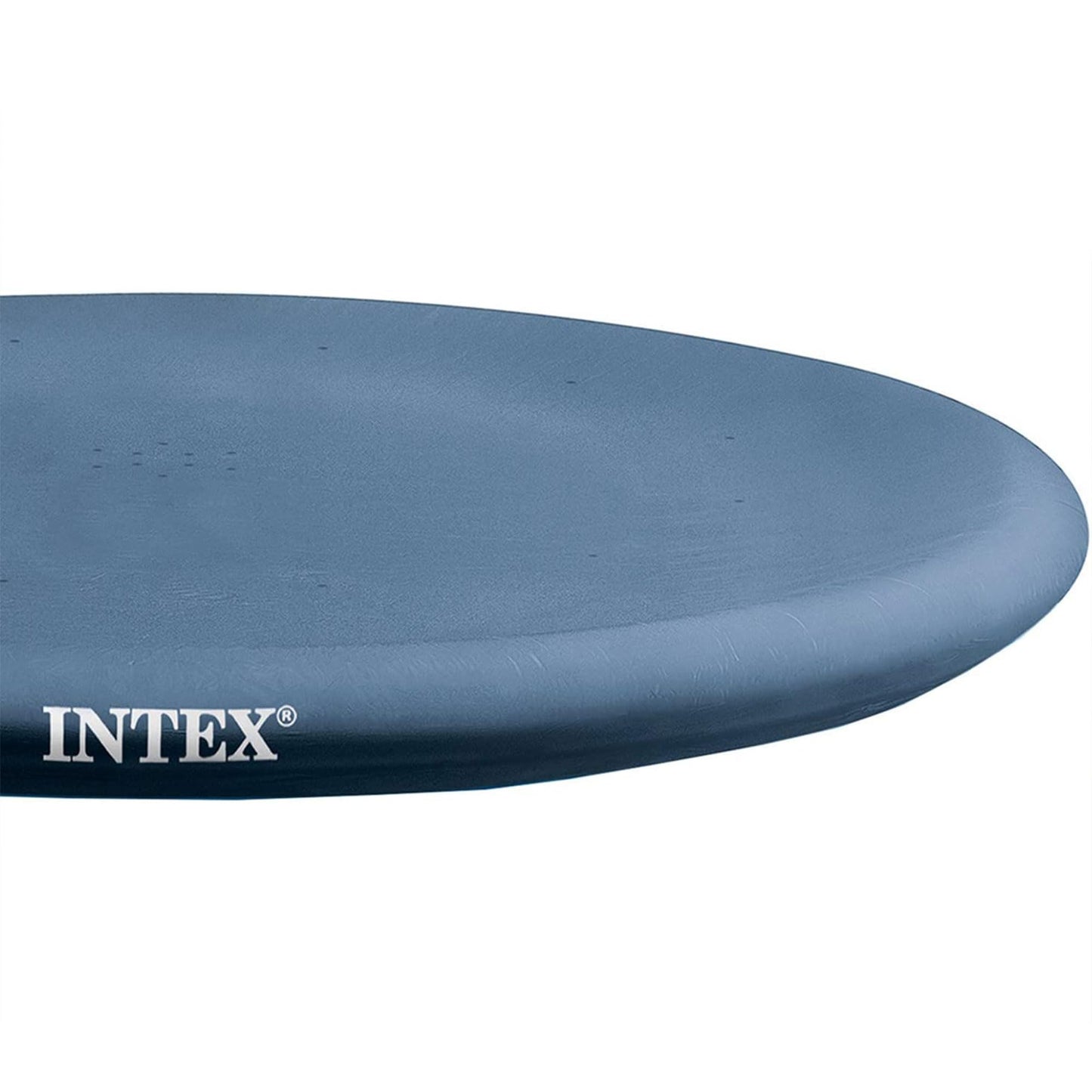 Intex 28026E UV Resistant Deluxe Debris Pool Cover for 13-Foot Intex Easy Set Above Ground Swimming Pool, Vinyl Round Cover with Drain Holes and Nylon Tie-Down Ropes, Blue