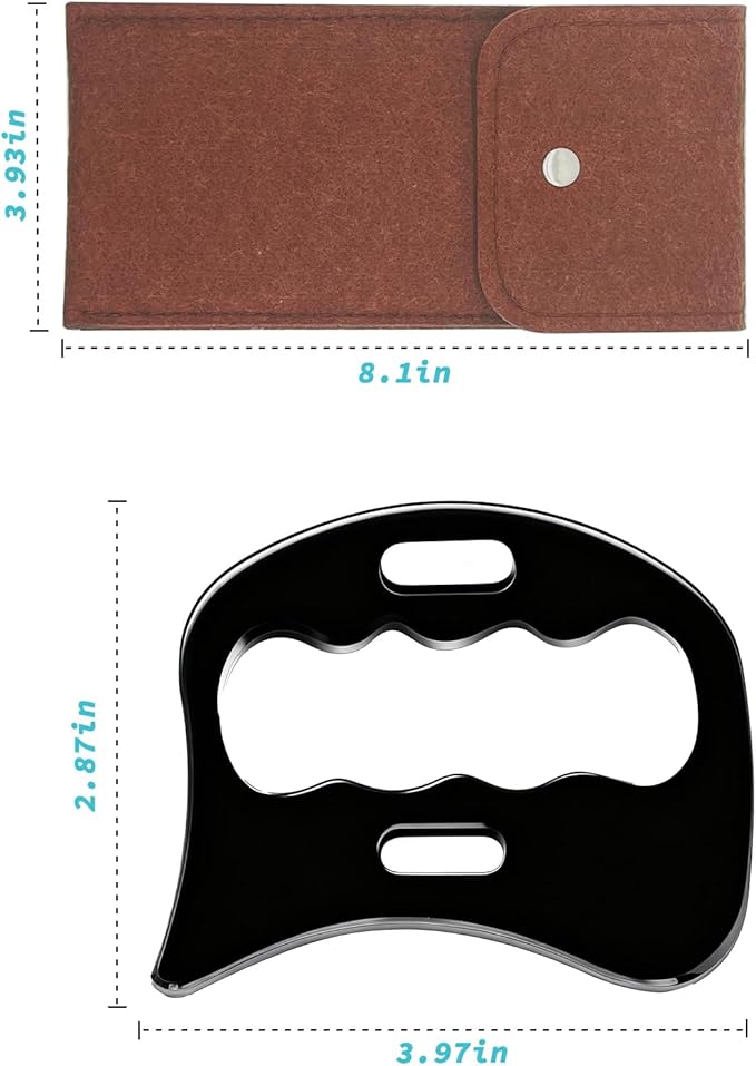 Stainless Steel Gua Sha Muscle Scraper Tool, Myofascial Scraping Tools for Physical, Lymphatic Drainage Massager, Soft Tissue Massage Tool
