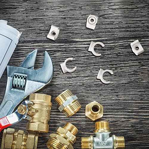 Taiyin 200 Pcs 1/2 Inch PEX Clips 16 mm Pipe Clamps U Hook PEX Pipe Support Hangers PVC Plastic Water Pipe Holder Clamps Bracket Socket