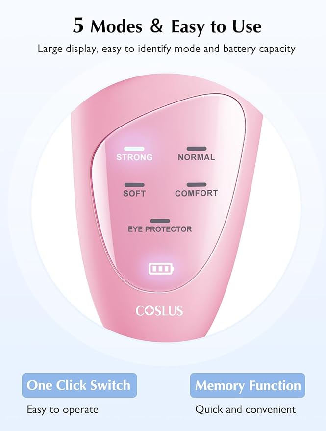 COSLUS JMY05 Facial Cleansing Brush Silicone Face Scrubber: Waterproof Rechargeable Face Wash Brush, 4 Cleansing Modes, Electric Face Exfoliator for Men Women Cleaning, Exfoliating, Massaging