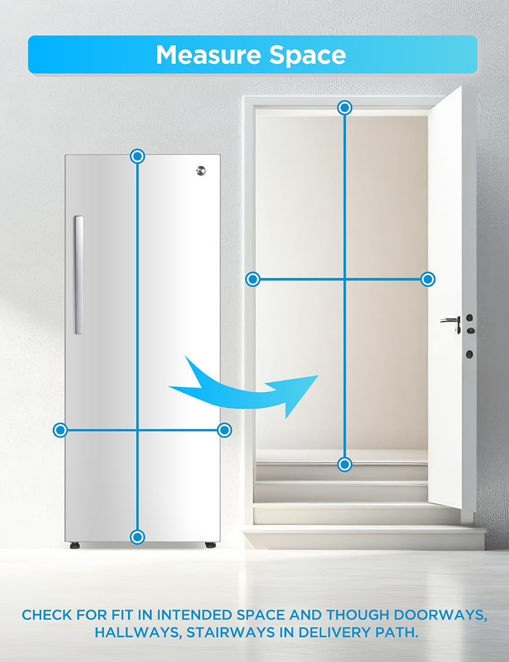 Commercial Cool 11.1 Cu. Ft. Convertible Freezer Refrigerator, Upright Fridge with Glass Shelves, Reversible Door, ENERGY STAR rated, Auto Defrost, CCUC1110GW, White