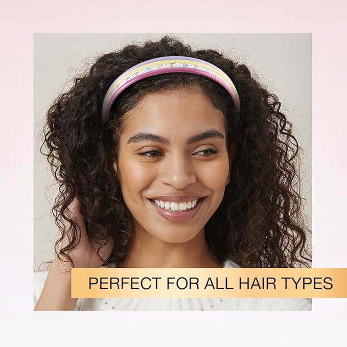 CONAIR Scunci Effortless Beauty Skinny headband -plastic Headbands for Women - hair accessories for women - trendy girl gifts - Assorted Pastel - 4 Count