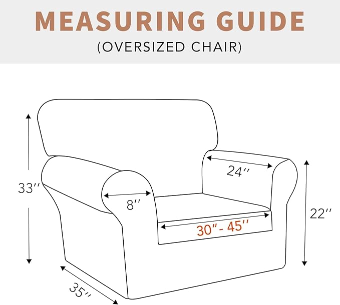 Easy-Going 100% Waterproof Oversized Chair Couch Cover, Dual Waterproof Sofa Cover, Stretch Jacquard Sofa Slipcover, Leakproof Furniture Protector for Kids, Pets, Grayish Green